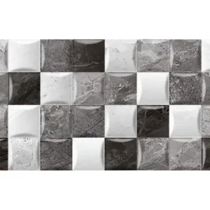 Base Decorada Corona Chipre Negro 20x60 Mosaico